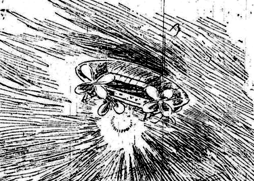 Mystery airship illustration