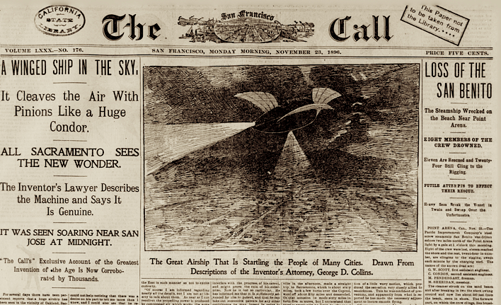 SF Call headline November 23 1896