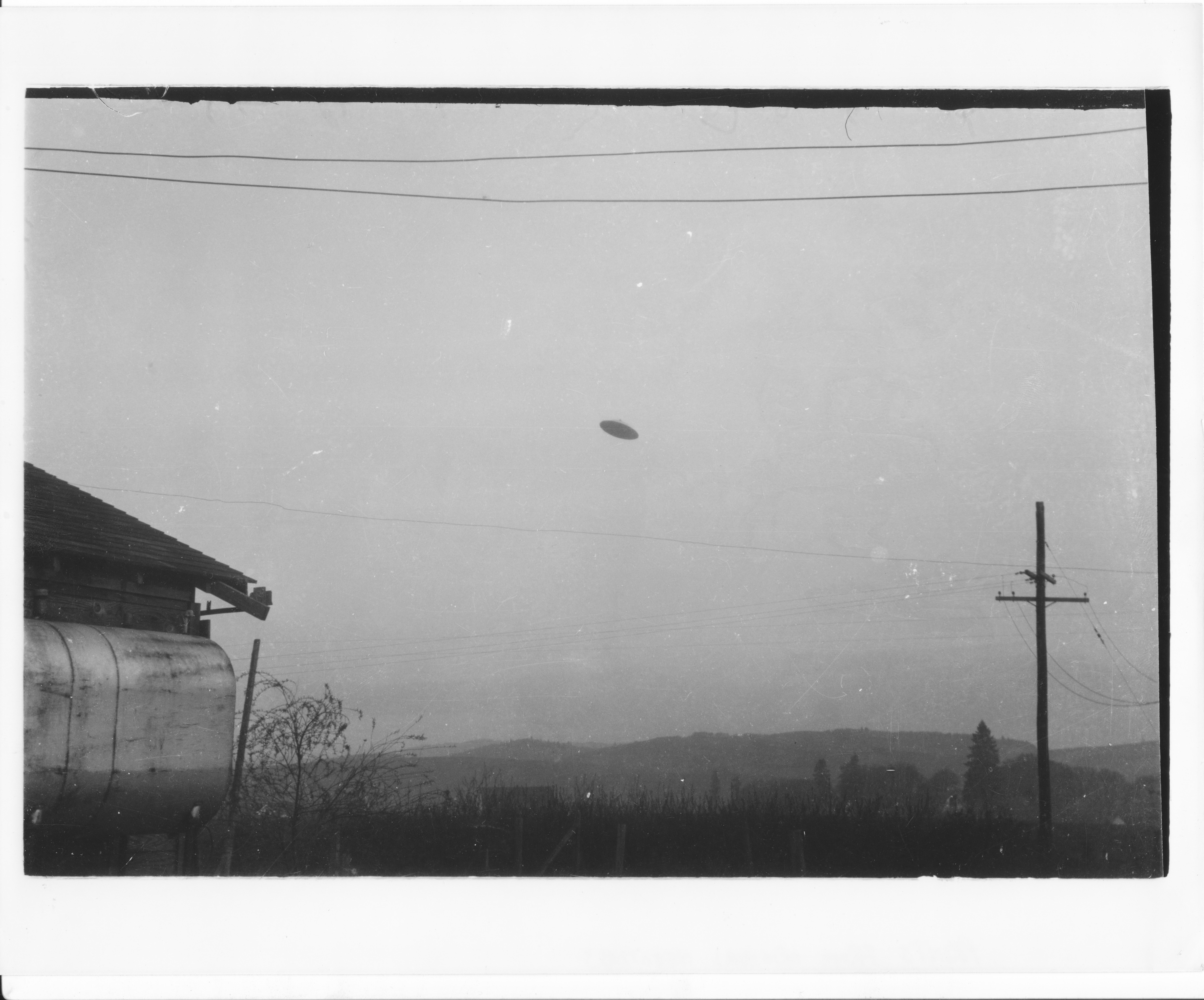 First Trent UFO photograph, McMinnville Oregon May 11 1950